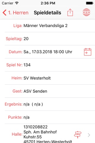 SV Westerholt Handball screenshot 3