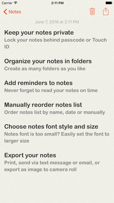 Lock Notes Pro - Protect your notes with password Screenshot 3