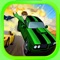 Car Green Alien Ben Super 10 Hero Racing