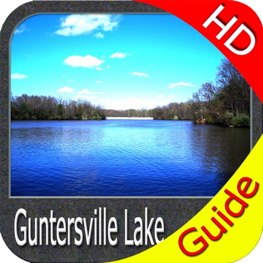 Lake Guntersville map HD GPS fishing charts icon