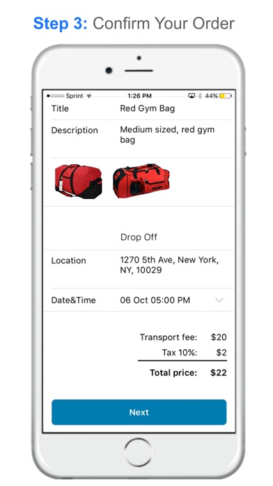 MyBagCheck - Luggage Delivery screenshot 2