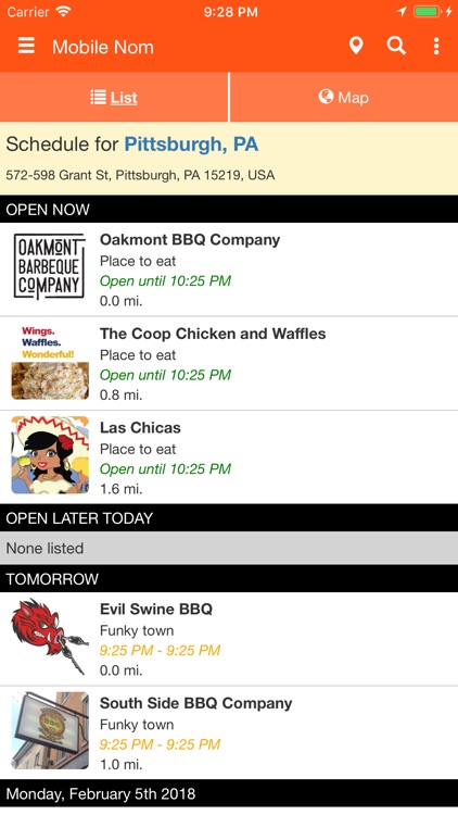Mobile Nom - Food Truck Finder