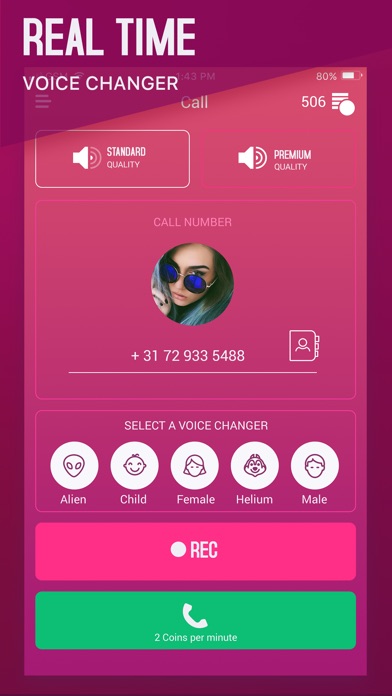 VOICE CHANGER - CALL RECORDER screenshot 2