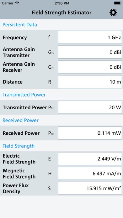 How to cancel & delete Field Strength Estimator from iphone & ipad 1