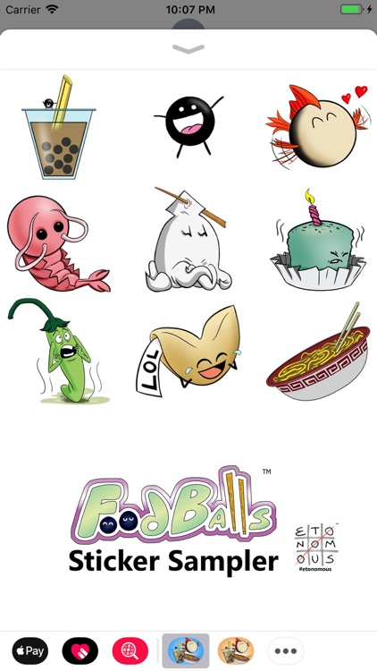 FoodBalls Sticker Sampler