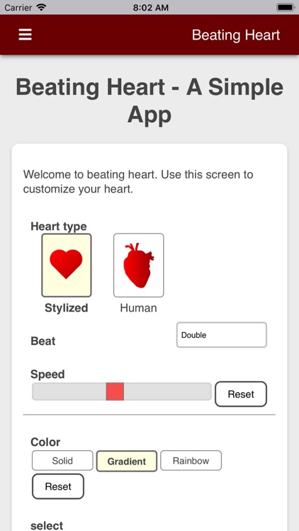 Simple Beating Heart