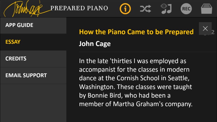 John Cage Piano