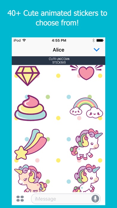 Cute Unicorn Stickers screenshot 2