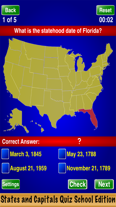 How to cancel & delete States and Capitals Quiz School Edition from iphone & ipad 3