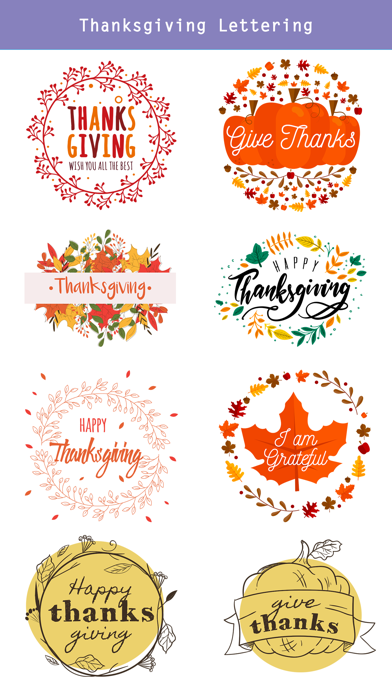 Happy Thanksgiving Day Sticker screenshot 3