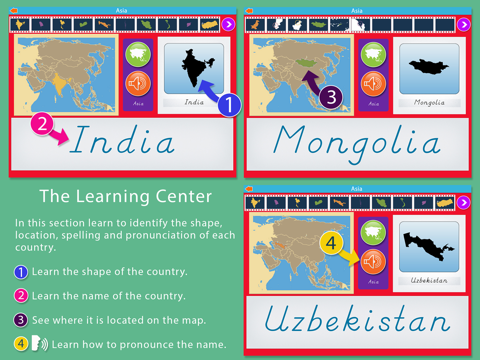 Asia - Montessori Geography - náhled