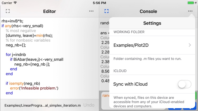 SIMO : Matlab programming app screenshot-3