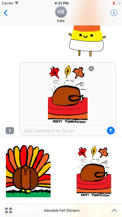 Adorable Fall Stickers screenshot 3