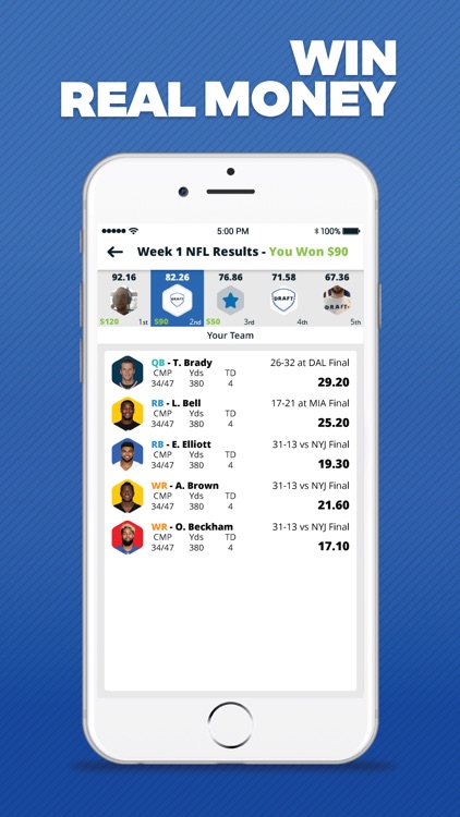 DRAFT - Daily Fantasy Football & Baseball Drafts screenshot-3