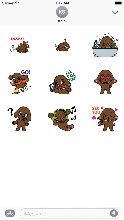 Animated Lovely Dog Sticker