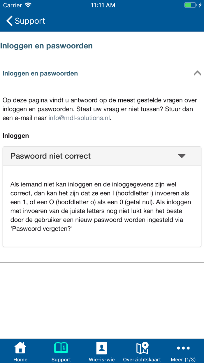 MDL Solutions support app