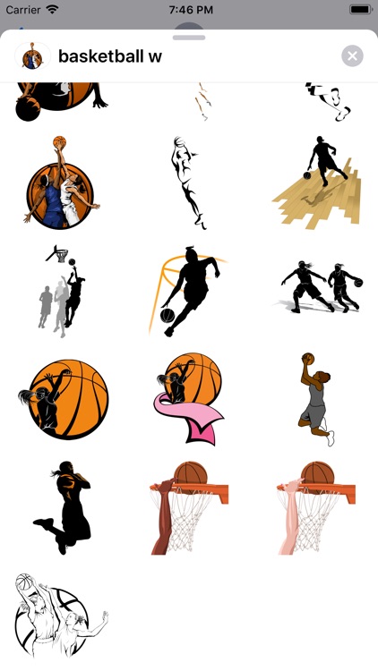 Women's Basketball Stickers screenshot-4