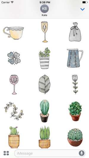 Watercolor Plants Stickers(圖2)-速報App