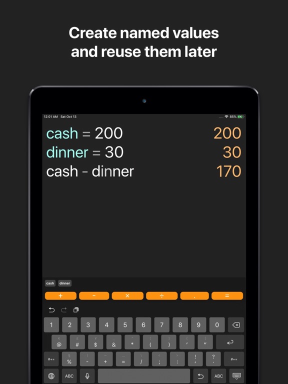 Calcal - Calculator notepad screenshot 2