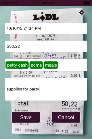 Receipts - Simple Tracker screenshot 2