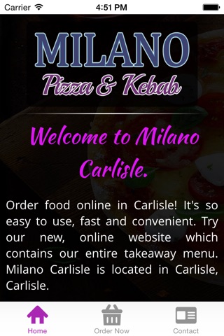 Milano Pizza Carlisle screenshot 2