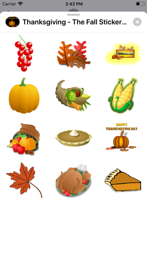 Thanksgiving-The Fall Sticker