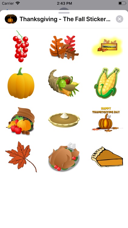 Thanksgiving-The Fall Sticker