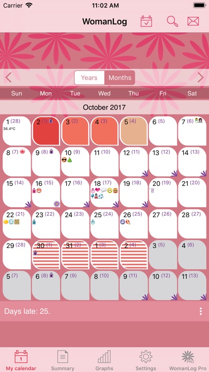 WomanLog Period Calendar