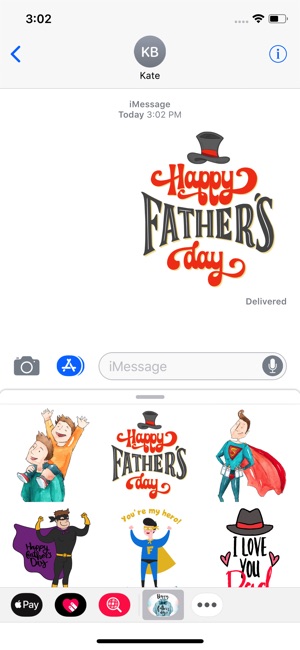 My Dear Father's Day Stickers