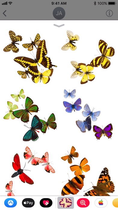 100+ stickers of butterflies screenshot 4
