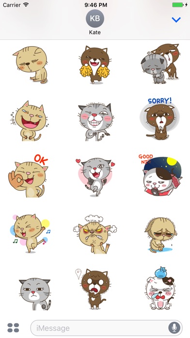 Animated Emoticat Stickers screenshot 4