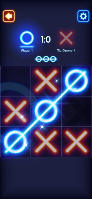 Tic Tac Toe Glow - Puzzle Game(圖3)-速報App