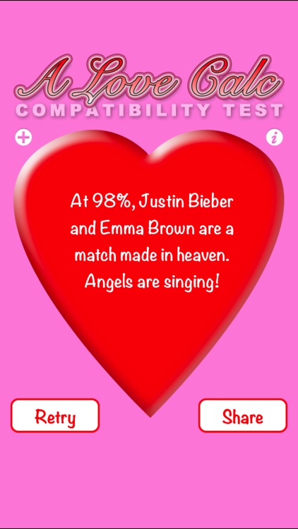 A Love Calc: Compatibility Test Calculator