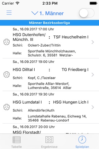 HSG Wettertal screenshot 2