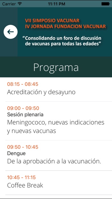 Simposio Vacunar 2017 screenshot 2