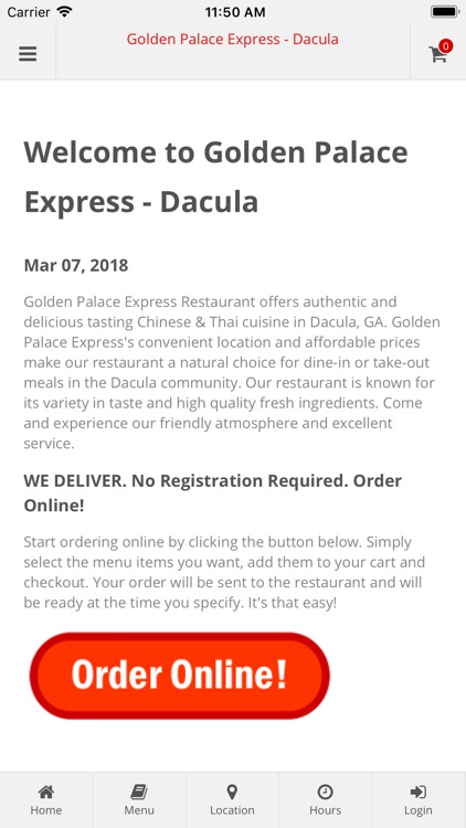 Golden Palace Express Dacula