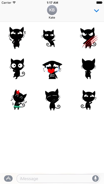 Black Cat the Dancer Stickers