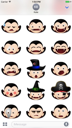 Scary Vampire Stickers