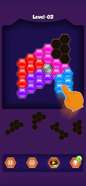 Hexa Blocks Match Puzzle(圖2)-速報App