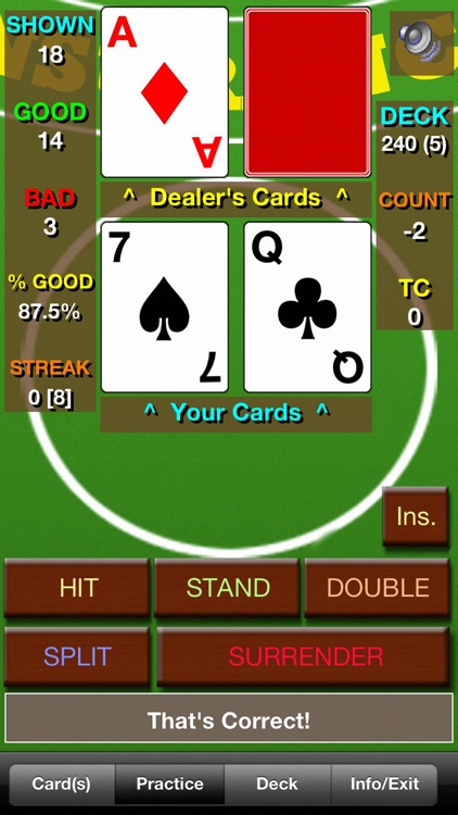 BlackJack Teacher Pro (21 Pro)