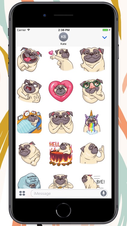 Pug Power Stickers