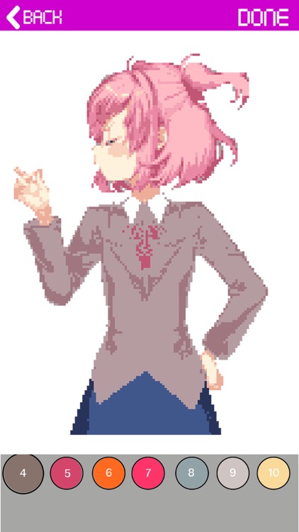 Anime Coloring Game -Doki doki