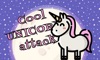 Cool unicorn attack in cosmos