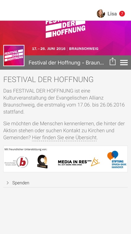 FESTIVAL DER HOFFNUNG