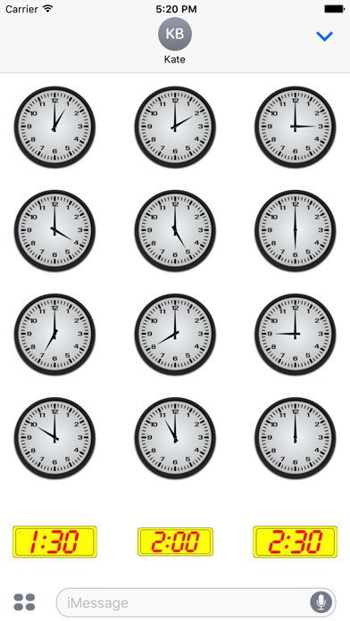 Time & Clock Stickers screenshot 3