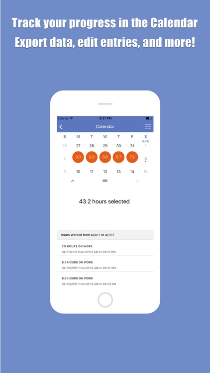 Hours Worked Time Tracker