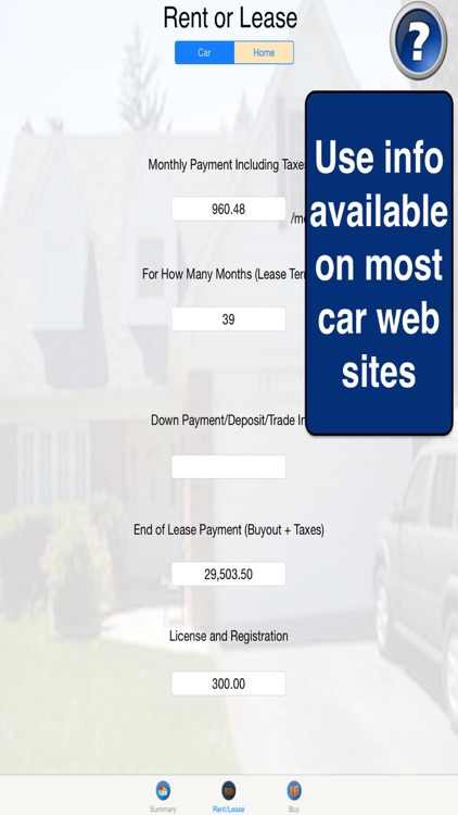 GoldMine Lease or Buy Analyzer