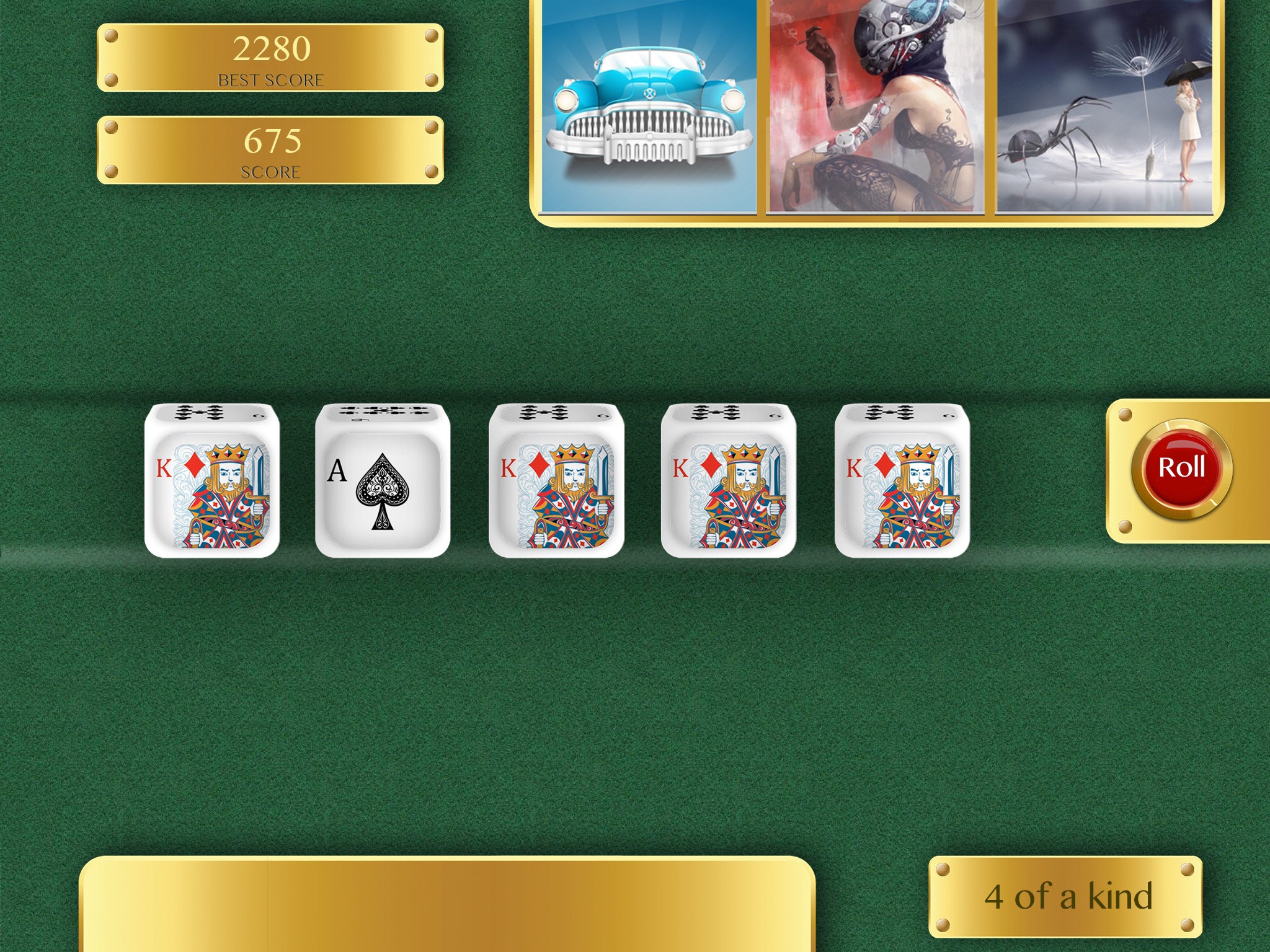Poker Dice Game HD screenshot 2