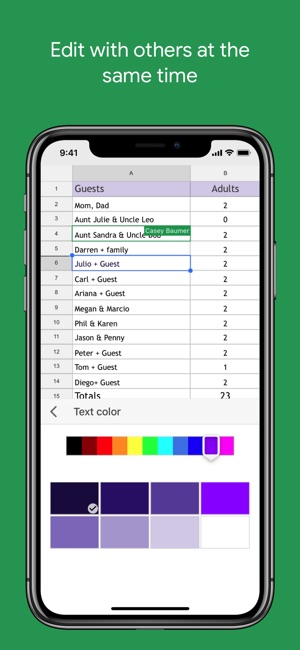 google sheets on the app store
