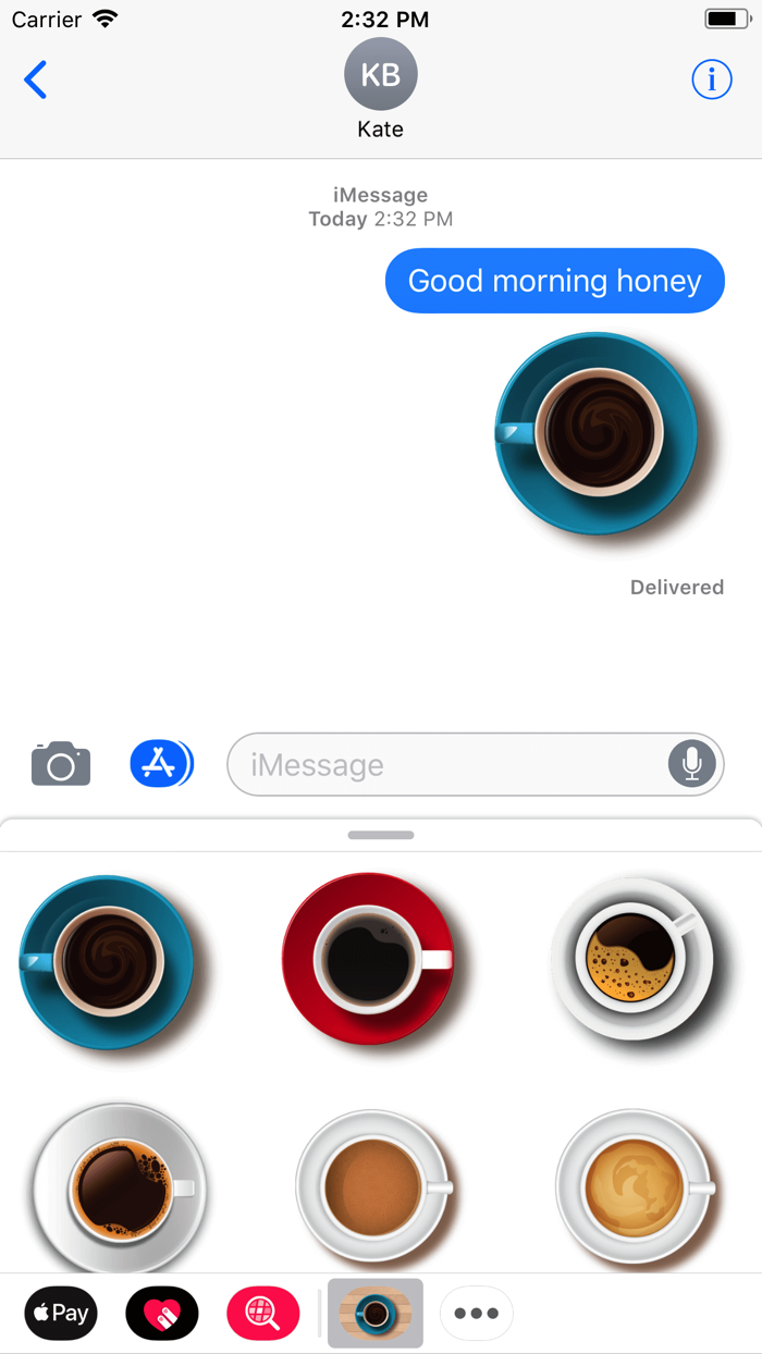 Coffee Breakfast Time Stickers